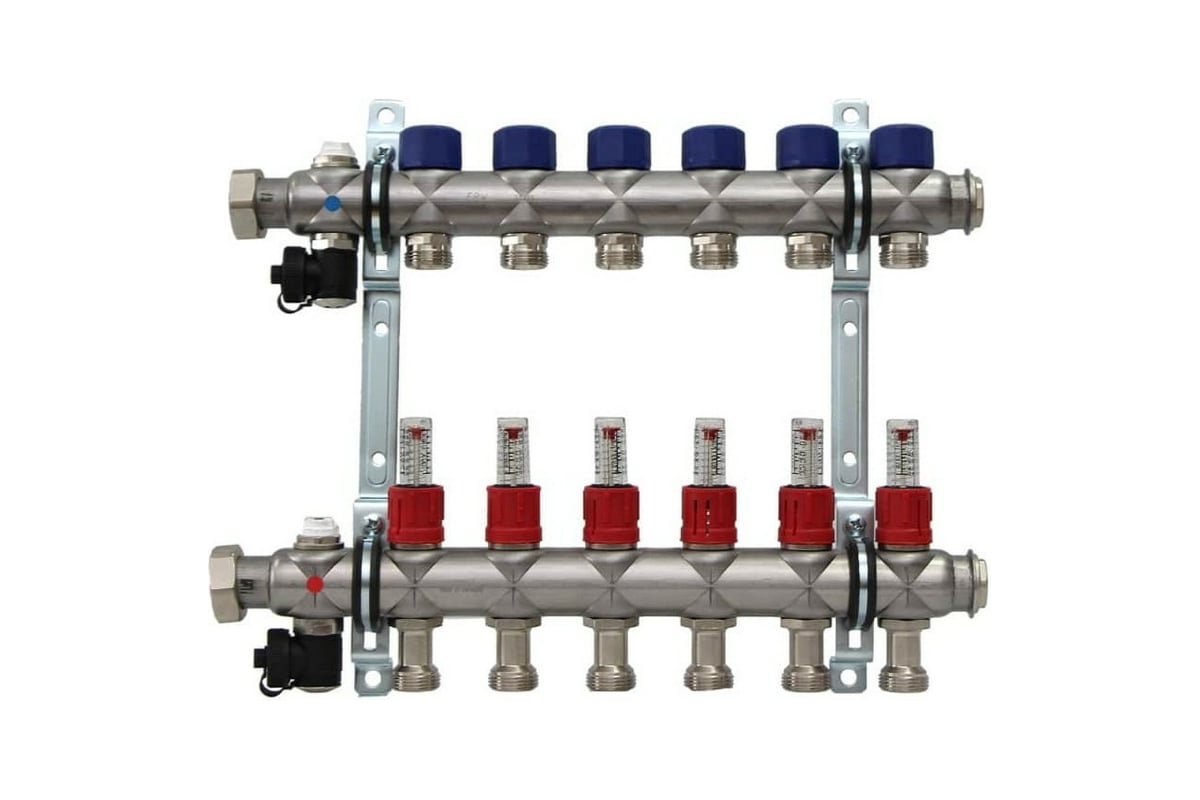 Коллектор Frankische 6 выходов, евроконус 3/4, с расходомерами 79501106 ...