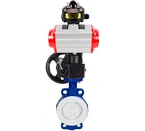 Затвор DN.ru WCB-WCB-PTFE-PTFE-Fb-H Ду65 Ру16 футерованный с пневмоприводом, БКВ, дублером D050-59870