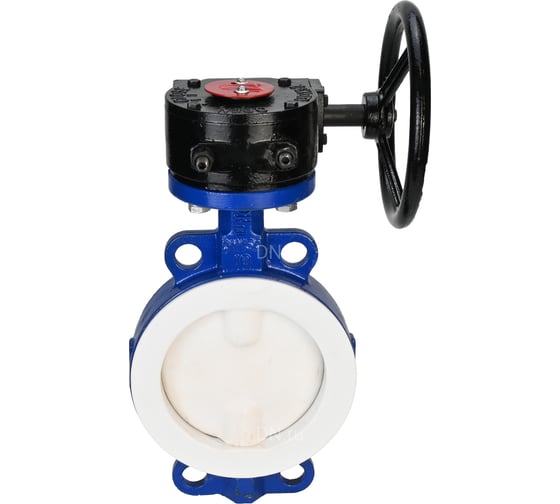 Дисковый затвор DN.ru Ду250 Ру16 футерованный WCB-WCB-PTFE-PTFE-Fb-R с редуктором D050-59235
