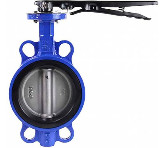 Дисковый затвор DN.ru для абразивных сред QT450-316-EPDM-2W-Fb-H Ду150 Ру16 с рукояткой D050-56815 1