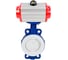Затвор DN.ru WCB-WCB-PTFE-PTFE-Fb-R Ду150 Ру16 футерованный с пневмоприводом D050-59400 1