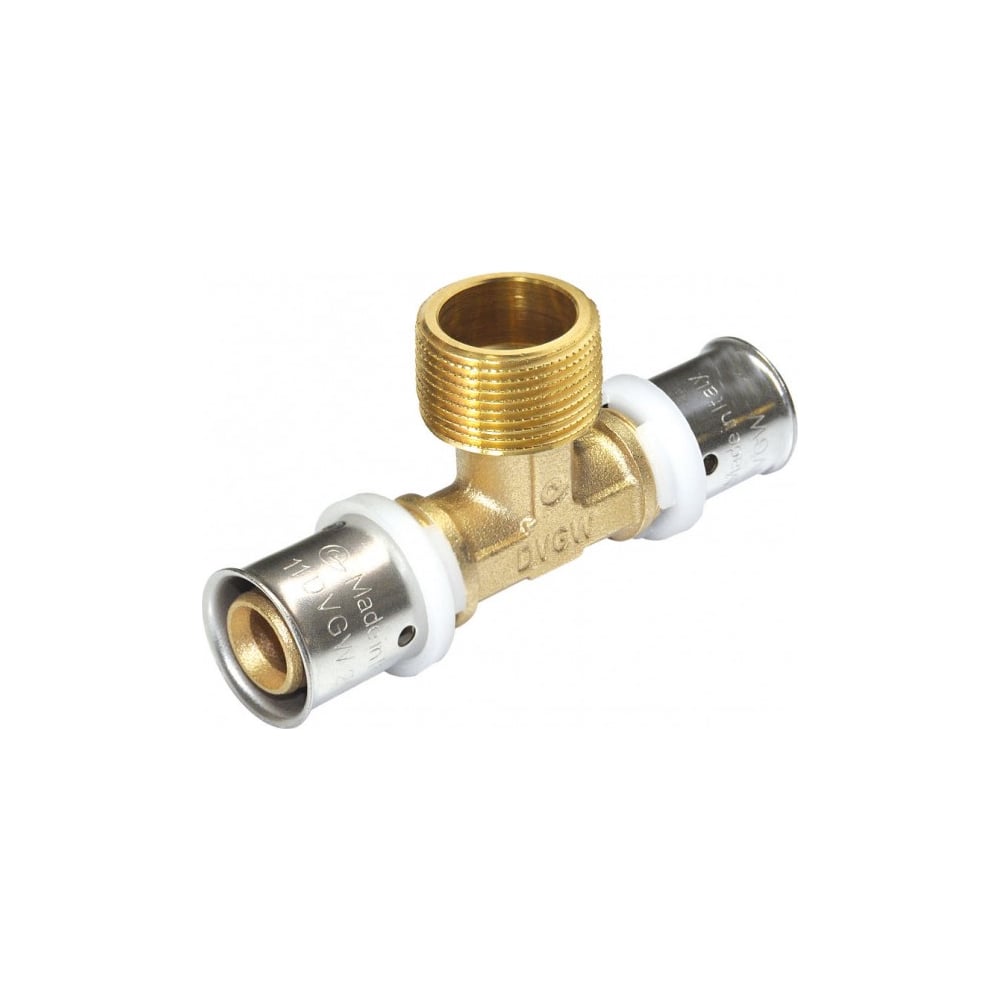 Тройник Frankische с наружной резьбой, латунь, alpex-duo, 26x3-3/4 НР ...