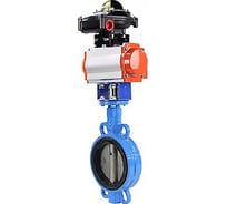 Затвор DN.ru для абразивных сред QT450-316-EPDM-2W-Fb-H Ду200 Ру16, пневмопривод, БКВ D050-57638
