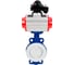 Затвор DN.ru WCB-WCB-PTFE-PTFE-Fb-R Ду150 Ру16 футерованный с пневмоприводом, БКВ D050-59664 1