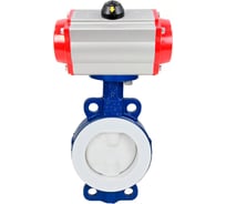 Затвор DN.ru WCB-WCB-PTFE-PTFE-Fb-H Ду80 Ру16 футерованный с пневмоприводом D050-59397