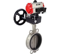 Затвор DN.ru 316L-316L-EPDM Ду100 Ру16 с пневмоприводом, пневмораспределителем, дублером D050-63114