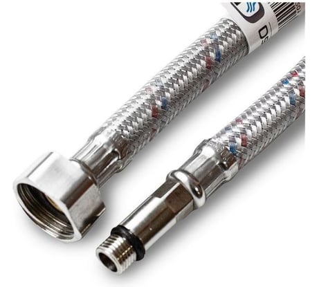 Подводка для смесителя Damento с нержавеющим оплетением, 1/2", М10, 100 см, длинная 8449