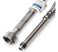 Подводка для смесителя Damento с нержавеющим оплетением, 1/2", М10, 80 см, штуцер, 100мм 007943