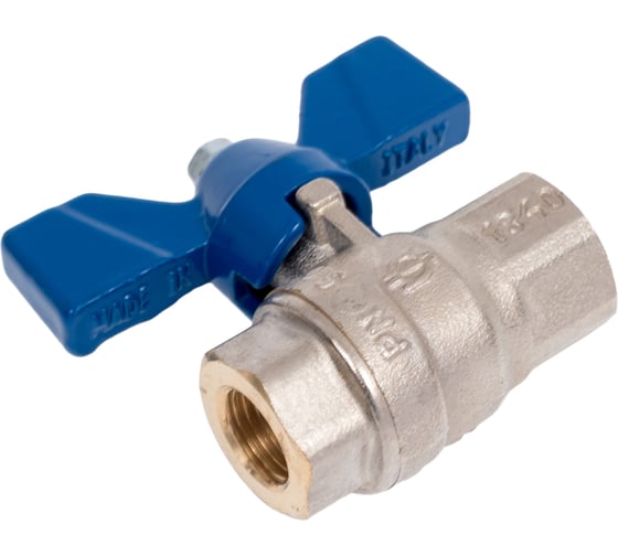 Кран шаровой FIV 1/4" г/г, бабочка 80001015 1