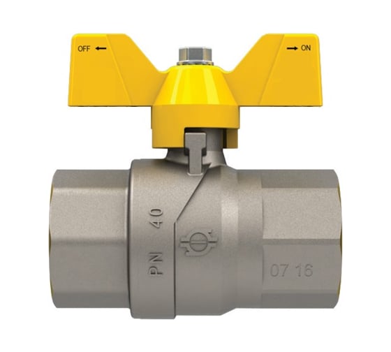 Кран шаровой для газа FIV 1/2 г/г, бабочка 8203R004