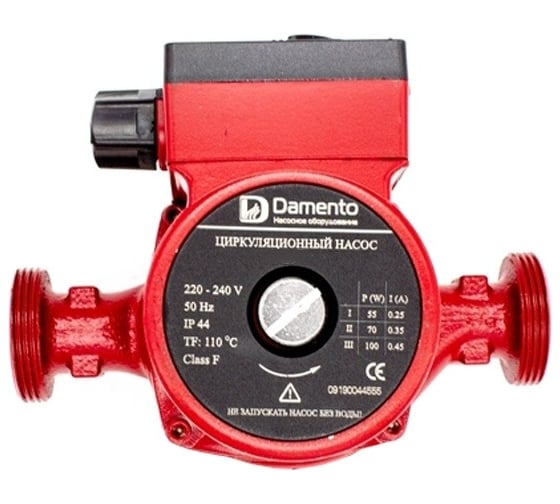 Насос циркуляционный Damento UPC 25-80, 180мм, напор 8м, 245 Вт, подключение 1" (1/4) 0281