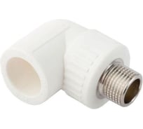 Угольник комбинированный Damento наружная резьба 32*1/2, белый (10/90) 8825