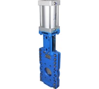 Задвижка шиберная, сквозной нож DN.ru SN-WCB-304-NBR-2W-Fb-2P Ду150 Ру10, пневмопривод D040-08863