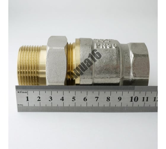 Шаровой кран Altstream полный проход с американкой 1 1/4" ВН/НАР бабочка 014010704