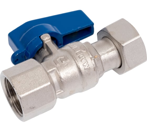 Кран шаровой FIV с накидной гайкой внут. 1/2-1/2 Б-КА Синяя (Италия) 8124R076 1