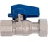Кран шаровой FIV с накидной гайкой внут. 1/2-1/2 Б-КА Синяя (Италия) 8124R076 3