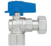 Кран шаровой FIV с накидной гайкой угловой внут. 1/2-1/2 Б-КА Синяя (Италия) 8130R076
