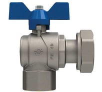 Кран шаровой FIV с накидной гайкой угловой внут. 3/4-3/4 Б-КА Синяя (Италия) 6069R080