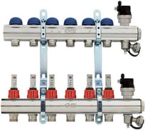 Коллекторная группа FIV 1- 7 выходов F.I.V. (Италия) с расходомерами (межосевое 20, 21 см универс.) 6247R007