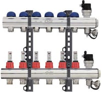 Коллекторная группа FIV 1-10 выходов F.I.V. (Италия) с расходомерами (межосевое 20, 21см универс.) 9878R010