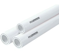 Труба полипропиленовая армированная алюминием Millennium 63х10.5, PN25, 2 м 3M02-tbf-630200