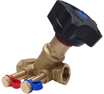 Клапан балансировочный латунный ЭФИ DN32, PN16, м-м, наклонный, Kv 12.83 м3/ч, с измерительными ниппелями STAD.BY-2-32 163500113