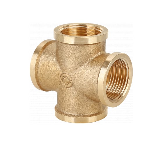 Крестовина Gappo ВР-ВР-ВР-ВР, латунная 1/2" G1216.04 1