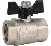 Кран шаровой полнопроходной Gappo ВР-ВР,бабочка из алюминия 3/4" x 3/4" G224.05