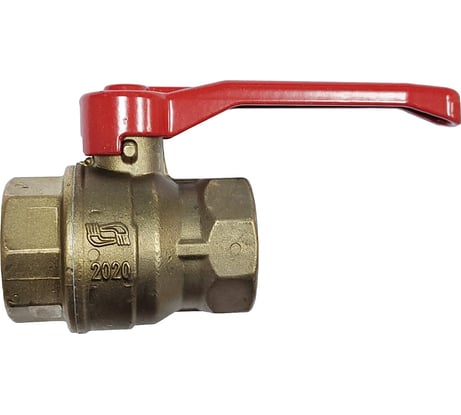 Кран шаровой муфтовый латунный НЗГА КШ-25 Вода ВхВ р 00-00000418