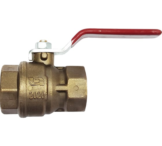 Кран шаровой НЗГА муфтовый латунный НЗГА КШ-20 Вода ВхВ р 00-00000415 1
