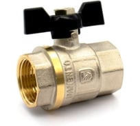 Кран шаровой Damento 3/4" В-В, бабочка, гайка-гайка 001920
