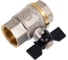 Кран шаровой Damento 3/4" В-В, бабочка, гайка-гайка 001920 3
