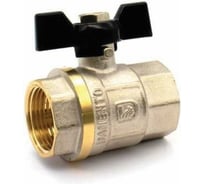 Кран шаровой Damento 1/2" В-В, бабочка, гайка-гайка 001900