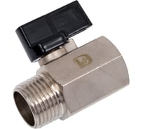 Кран шаровой Damento мини 1/2" В-Н, гайка-штуцер 019804