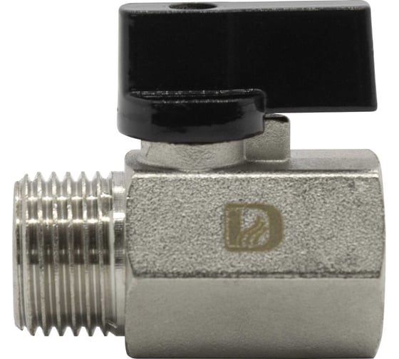 Кран шаровой Damento мини 1/2" В-Н, гайка-штуцер 019804