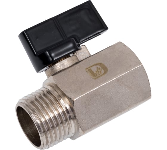 Кран шаровой Damento мини 1/2" В-Н, гайка-штуцер 019804 1