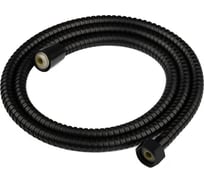 Шланг для душа Рыжий кот 150 см, 1/2-1/2, черный 109085