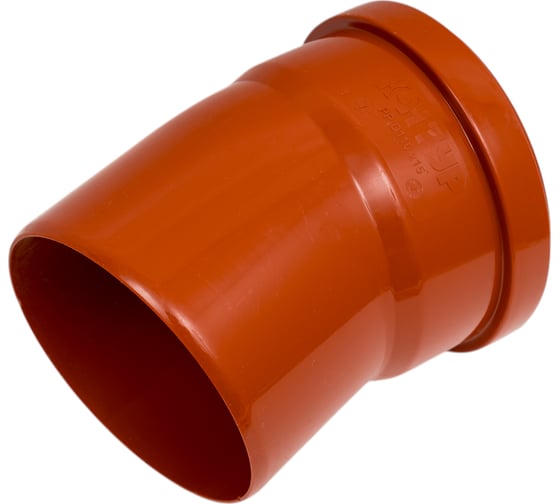 Отвод канализационный КОНТУР PP D110x15 ОРАНЖ 78400110100