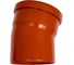 Отвод канализационный КОНТУР PP D110x15 ОРАНЖ 78400110100 1