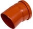 Отвод канализационный КОНТУР PP D110x15 ОРАНЖ 78400110100 2