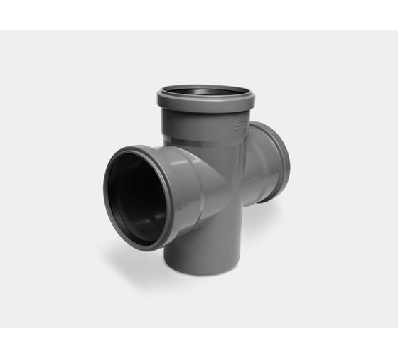 Крестовина одноплоскостная канализационная КОНТУР PP D110x110x110/90 СТАНДАРТ 72602110501 1