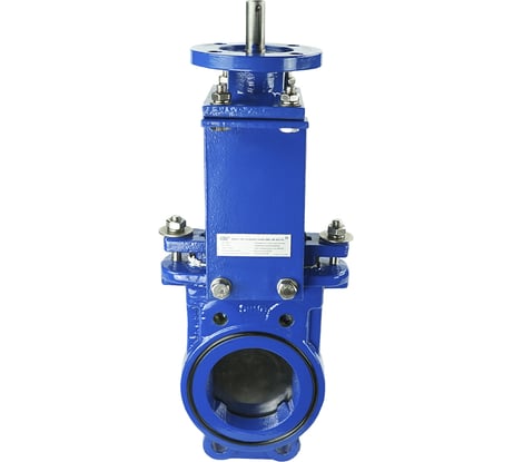 Задвижка шиберная DN.ru GGG40-SS304-NBR-2W-ISO Ду100 Ру10 с голым штоком и ISO-фланцем D040-03156