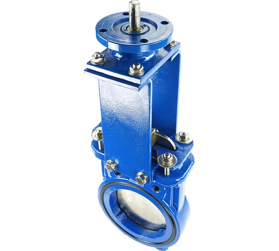 Задвижка шиберная DN.ru GGG40-SS304-NBR-2W-ISO Ду200 Ру10 с голым штоком и ISO-фланцем D040-03172