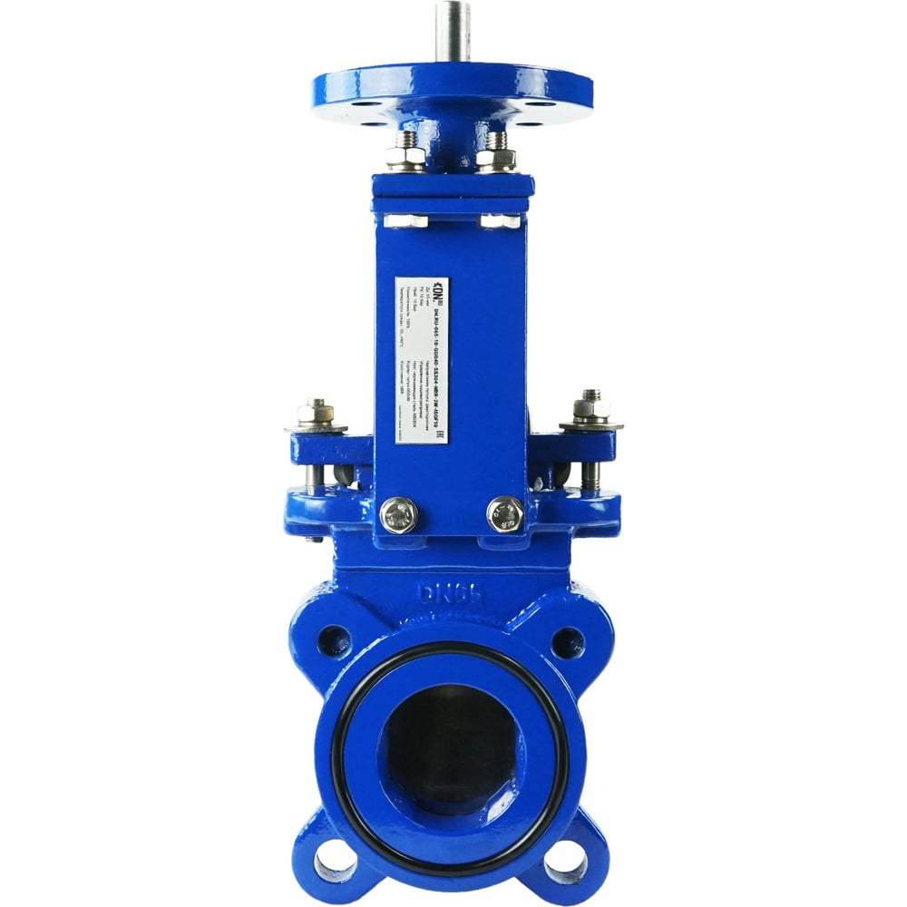 Шиберная задвижка DN.ru ДУ50 Ру10 с голым штоком и ISO-фланцем D040 ...