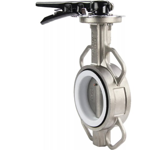 Дисковый поворотный затвор DN.ru 316L-316L-PTFE Ду65 Ру16 с рукояткой D050-01734