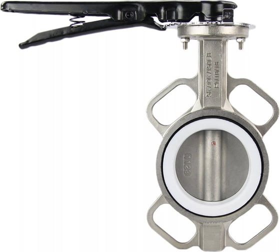 Дисковый поворотный затвор DN.ru 316L-316L-PTFE Ду65 Ру16 с рукояткой D050-01734