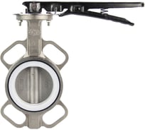 Дисковый поворотный затвор DN.ru 316L-316L-PTFE Ду125 Ру16 с рукояткой D050-01618