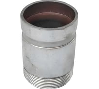 Патрубок Флексапайп +, ООО КР Ду 080, 89мм, 3 НР, оц. с канавкой под грувлок, FLEXAPIPE, L=180 мм УТ0050201