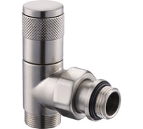 Угловой вентиль SR Rubinetterie Tondera ручная регулировка, 1/2"х3/4"E, матовый никель 0623-1500NSE0