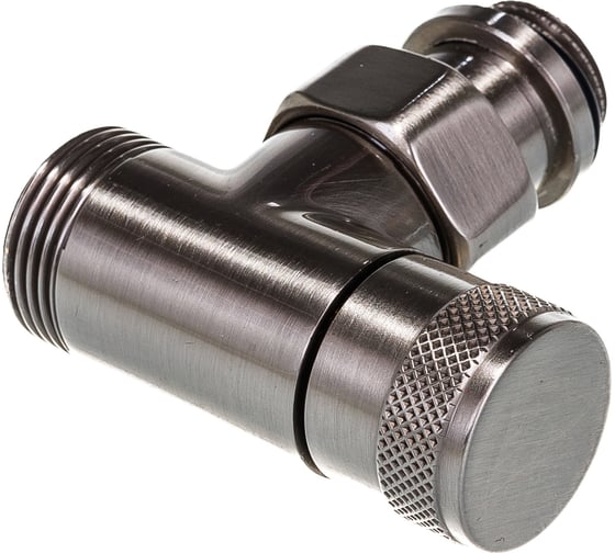 Угловой запорный вентиль SR Rubinetterie Tondera 1/2"х3/4" E, матовый никель 0673-1500NSE0